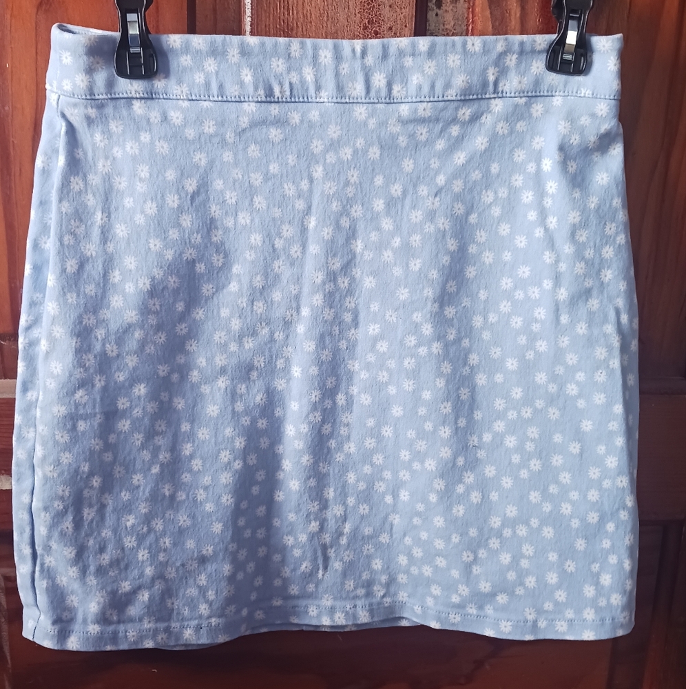 Forever 21 Blue Floral Skirt